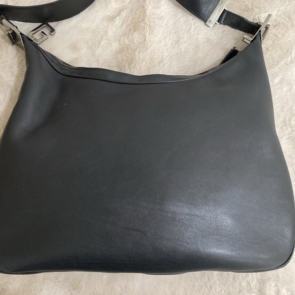 GUCCI Vintage All Leather Shoulder Bag 💯 Authentic “With “G” Clasps EUC - Picture 8 of 17